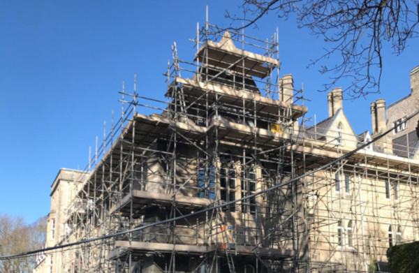 Church with Netwell Scaffolding.